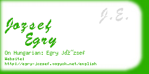 jozsef egry business card